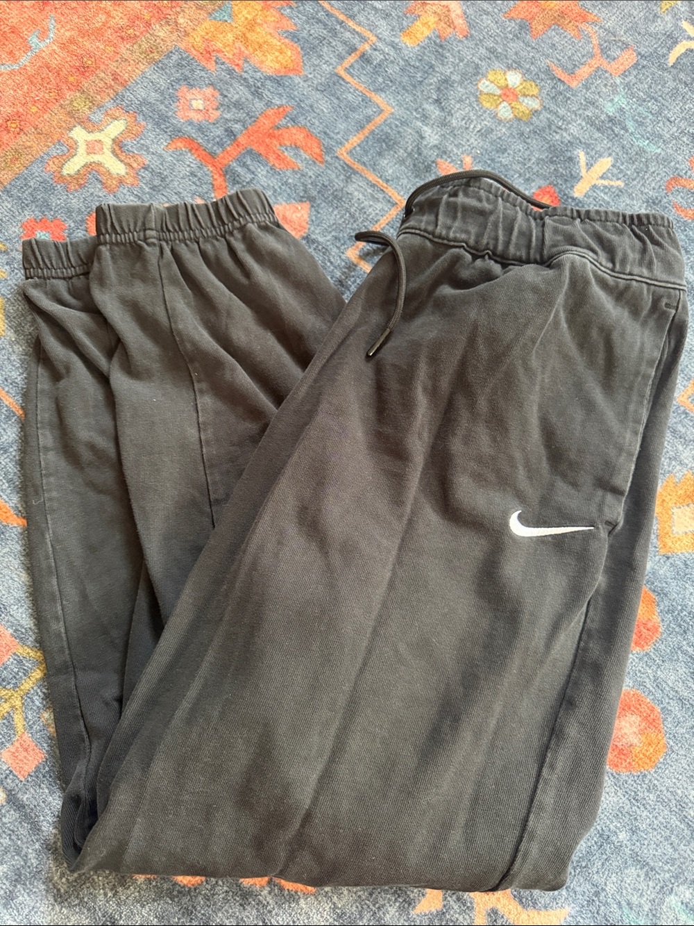 Nike Black Women’s Fleece Joggers with White Swoosh